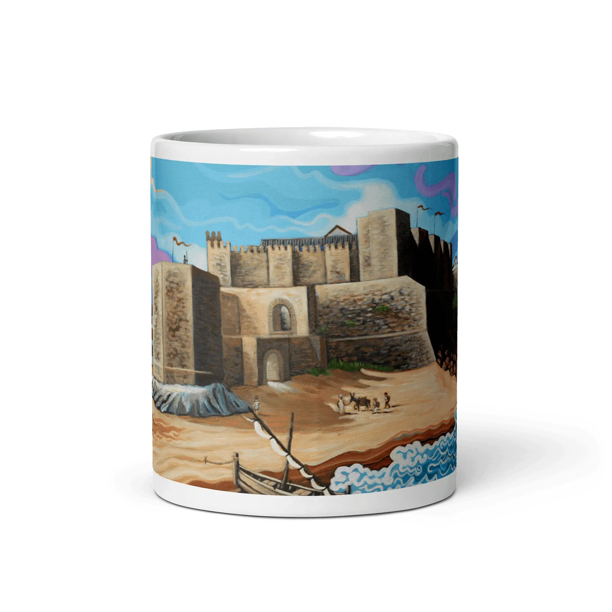 N143 - Castillo Guzman el Bueno - Tarifa - Mug Panorama - Arte Caballero