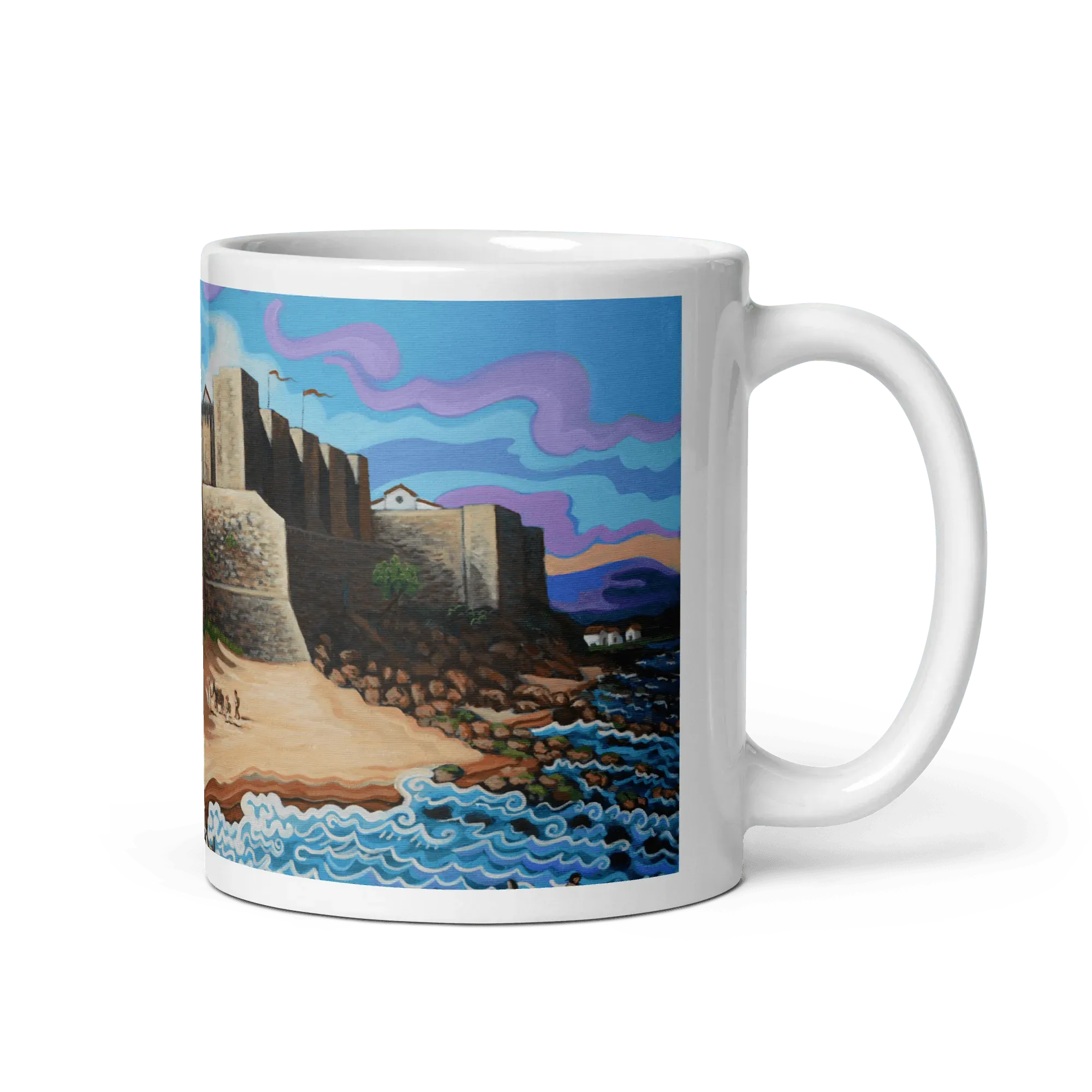 N143 - Castillo Guzman el Bueno - Tarifa - Mug Panorama - Arte Caballero