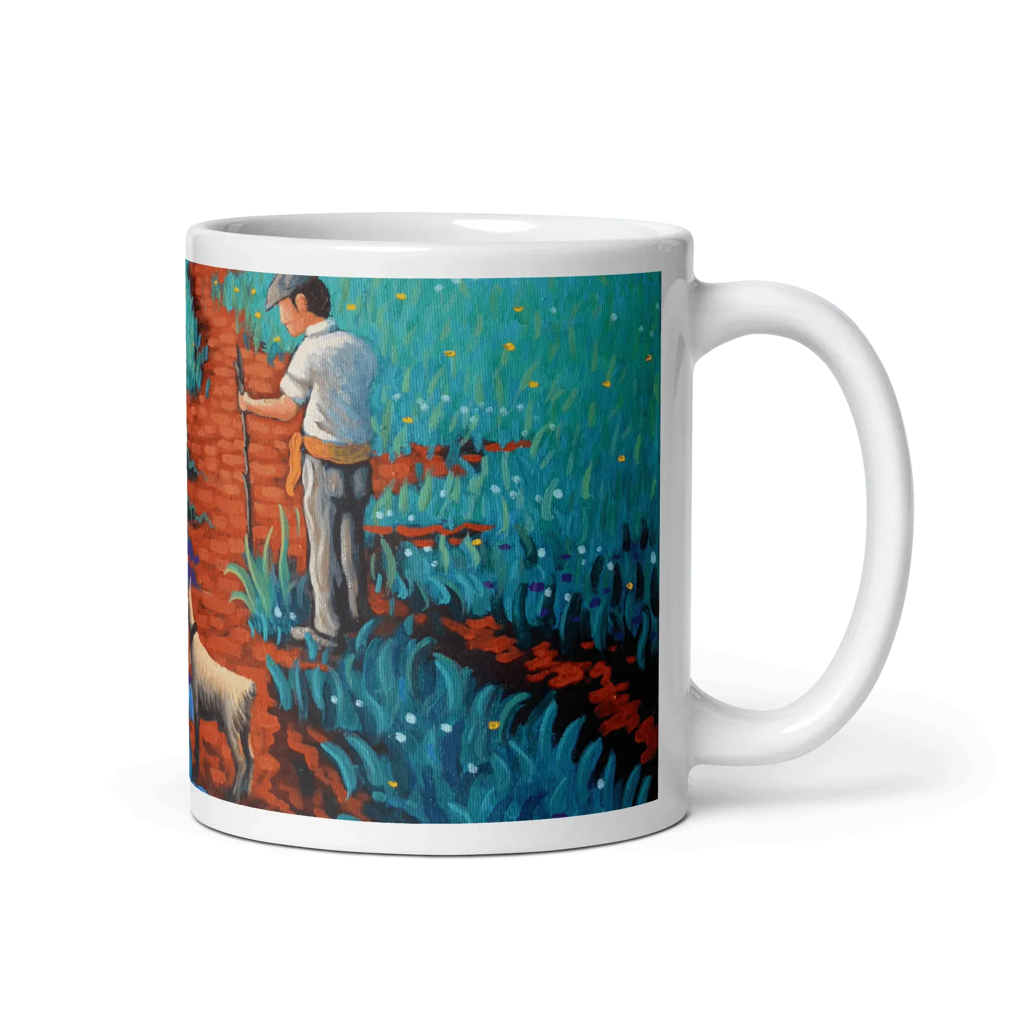N144 B -The dog of San Roque - Mug Panorama - Arte Caballero