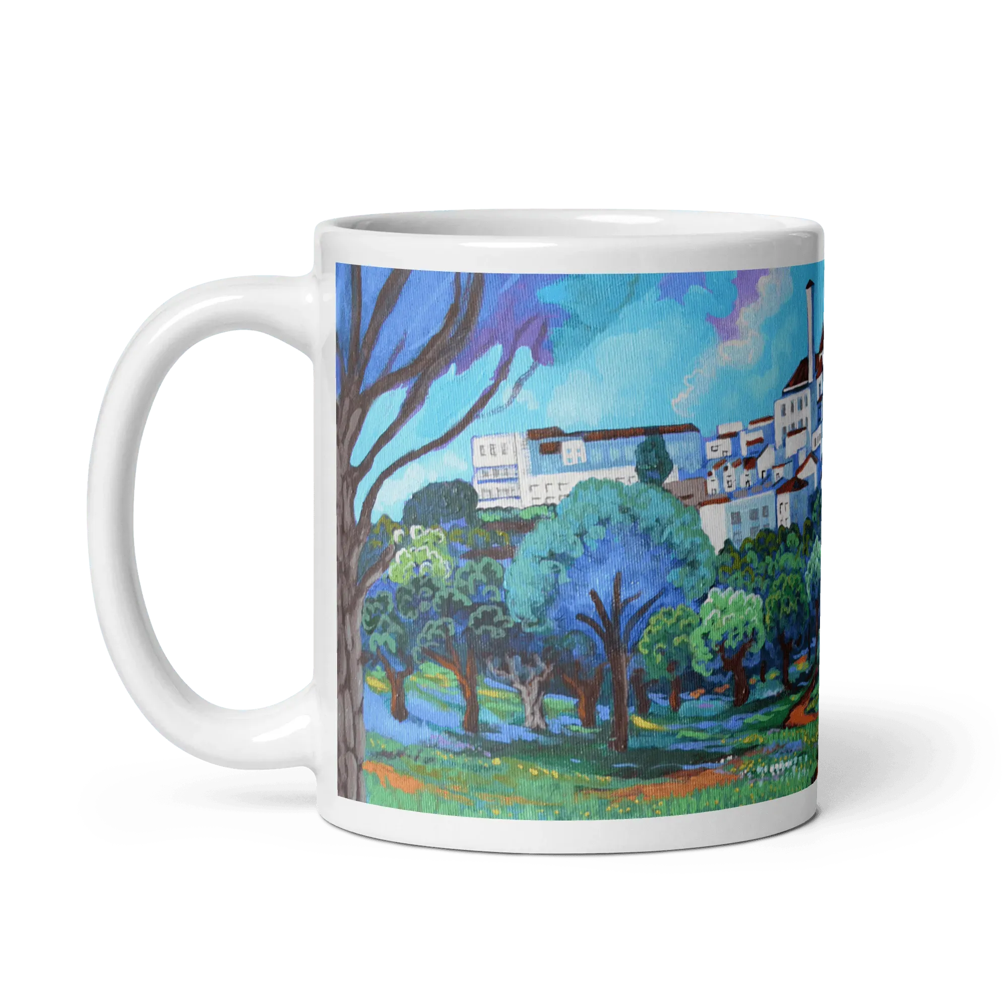 N144 - El perro de San Roque - Mug Panorama - Arte Caballero