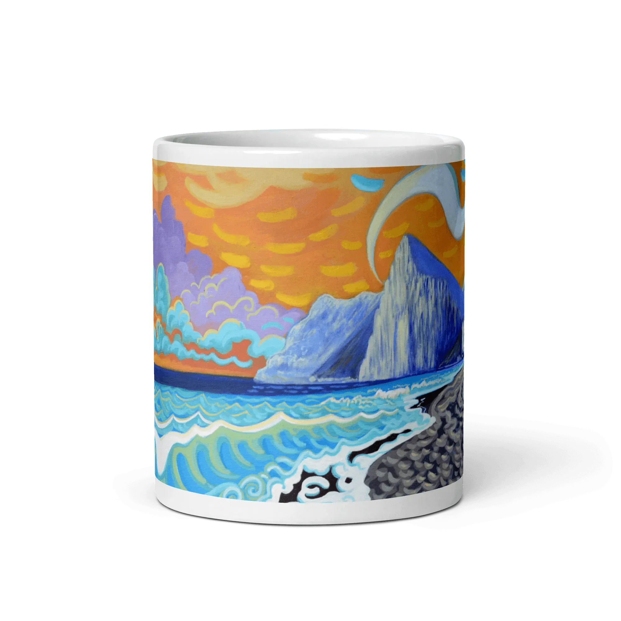 N145 - Golden sunrise - Mug Panorama - Arte Caballero