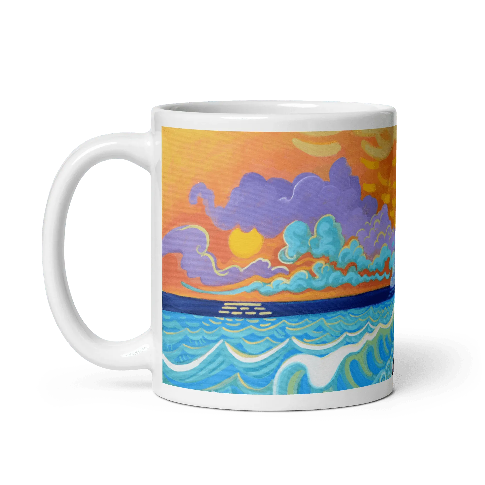 N145 - Golden sunrise - Mug Panorama - Arte Caballero