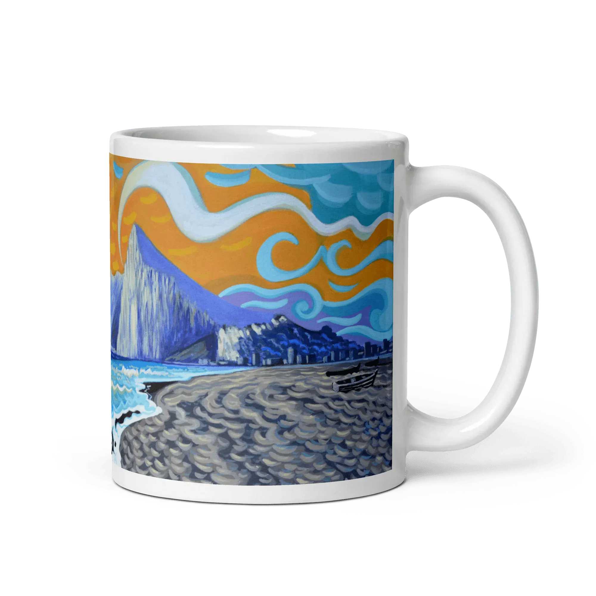 N145 - Golden sunrise - Mug Panorama - Arte Caballero