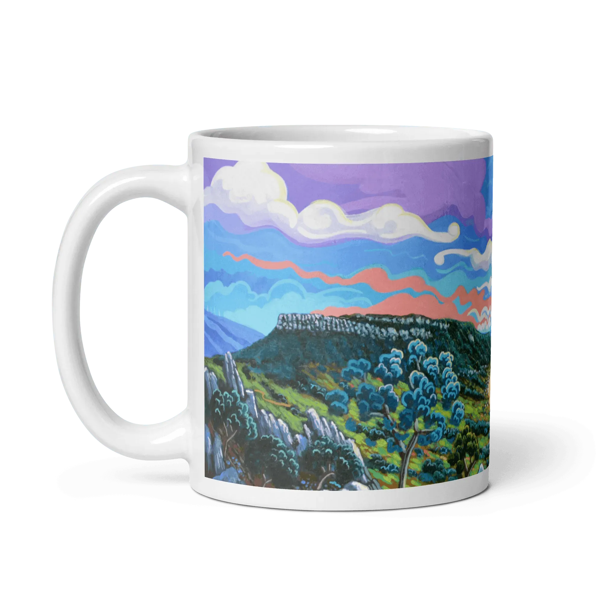 N147 - Sierra de la Plata- Bolonia - Tarifa - Mug Panorama - Arte Caballero