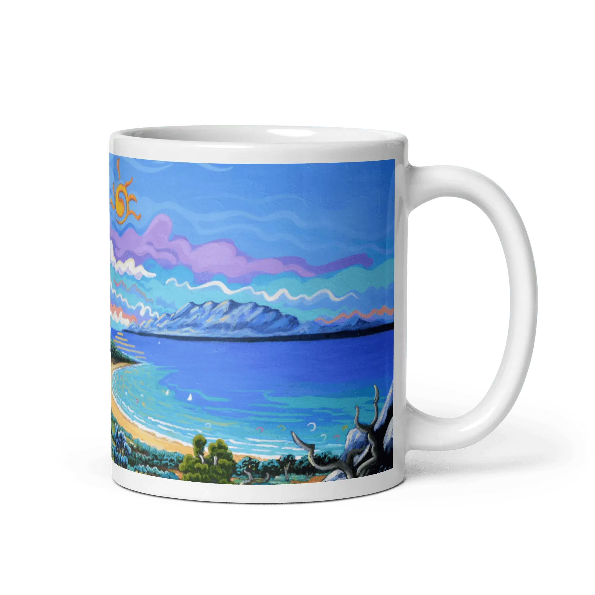 N147 - Sierra de la Plata- Bolonia - Tarifa - Mug Panorama - Arte Caballero