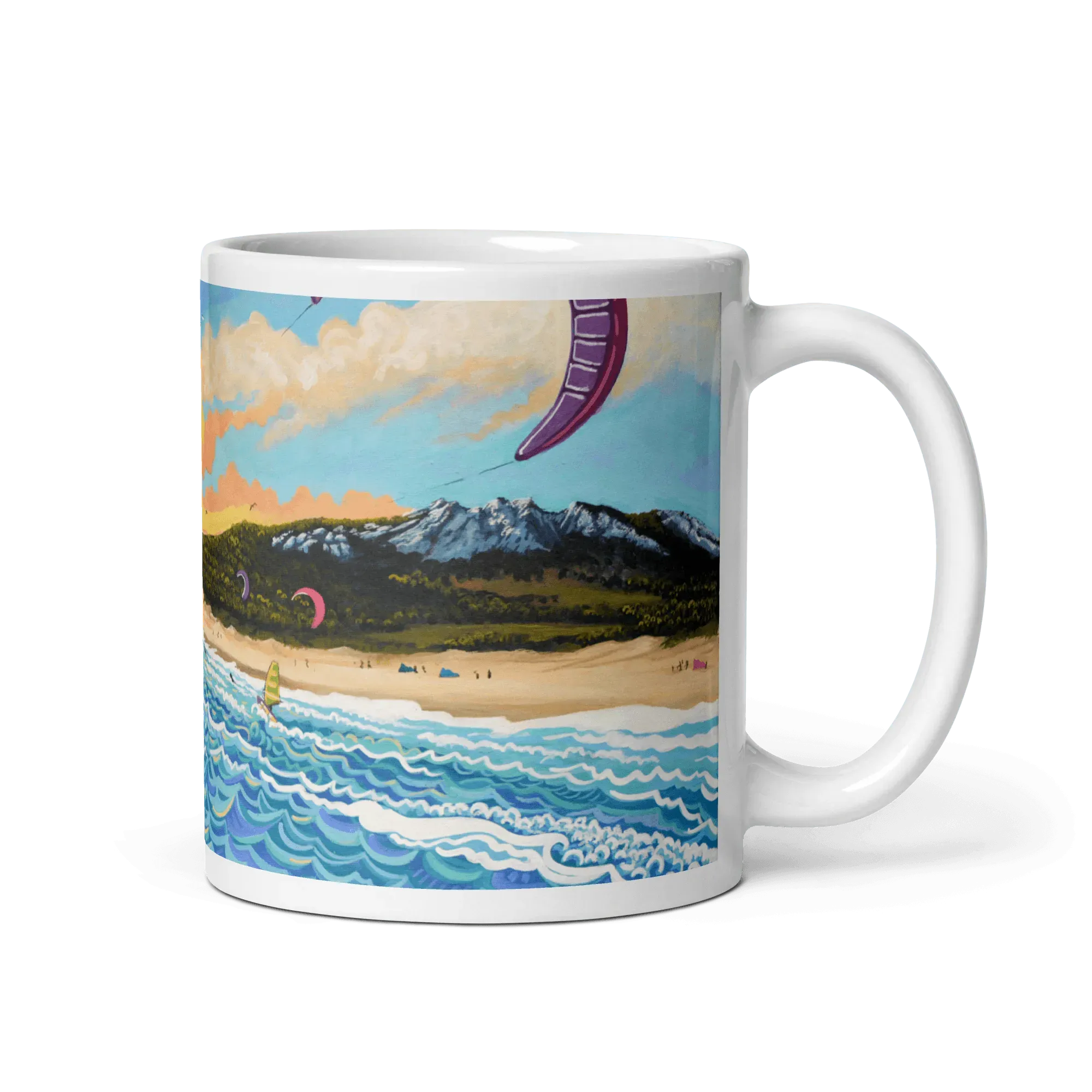 N151 - Kite surfing Tarifa - Mug Panorama - Arte Caballero