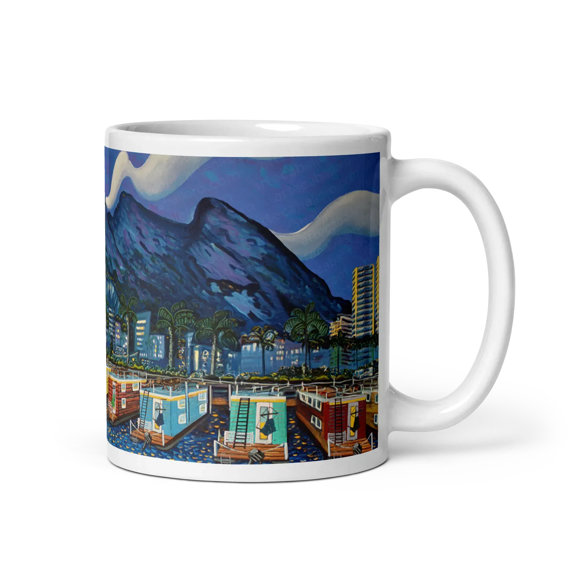 N153 - Colours of the Bay - Extended - Mug Panorama - Arte Caballero