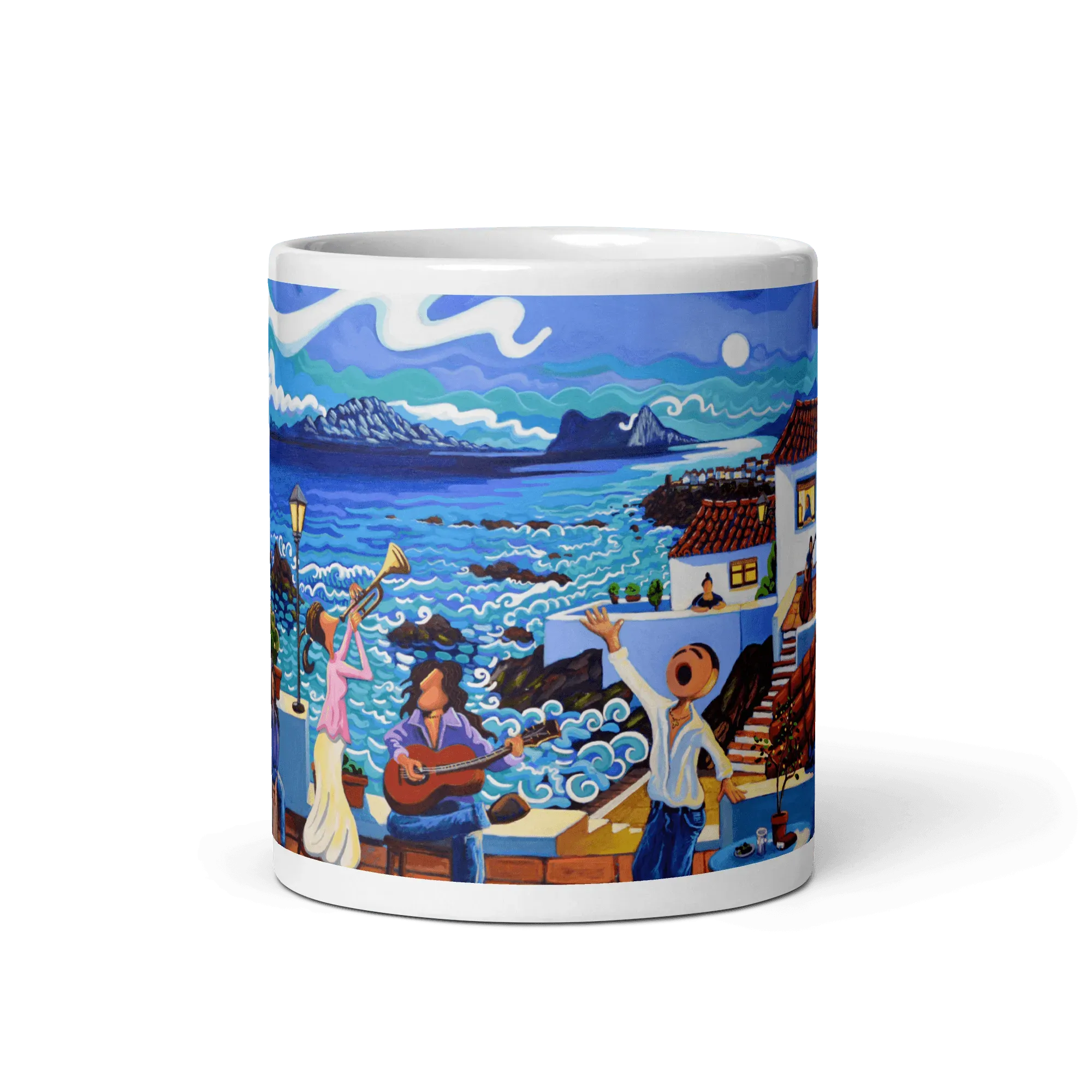 N154 - Mediterranean Serenade - Mug Panorama - Arte Caballero