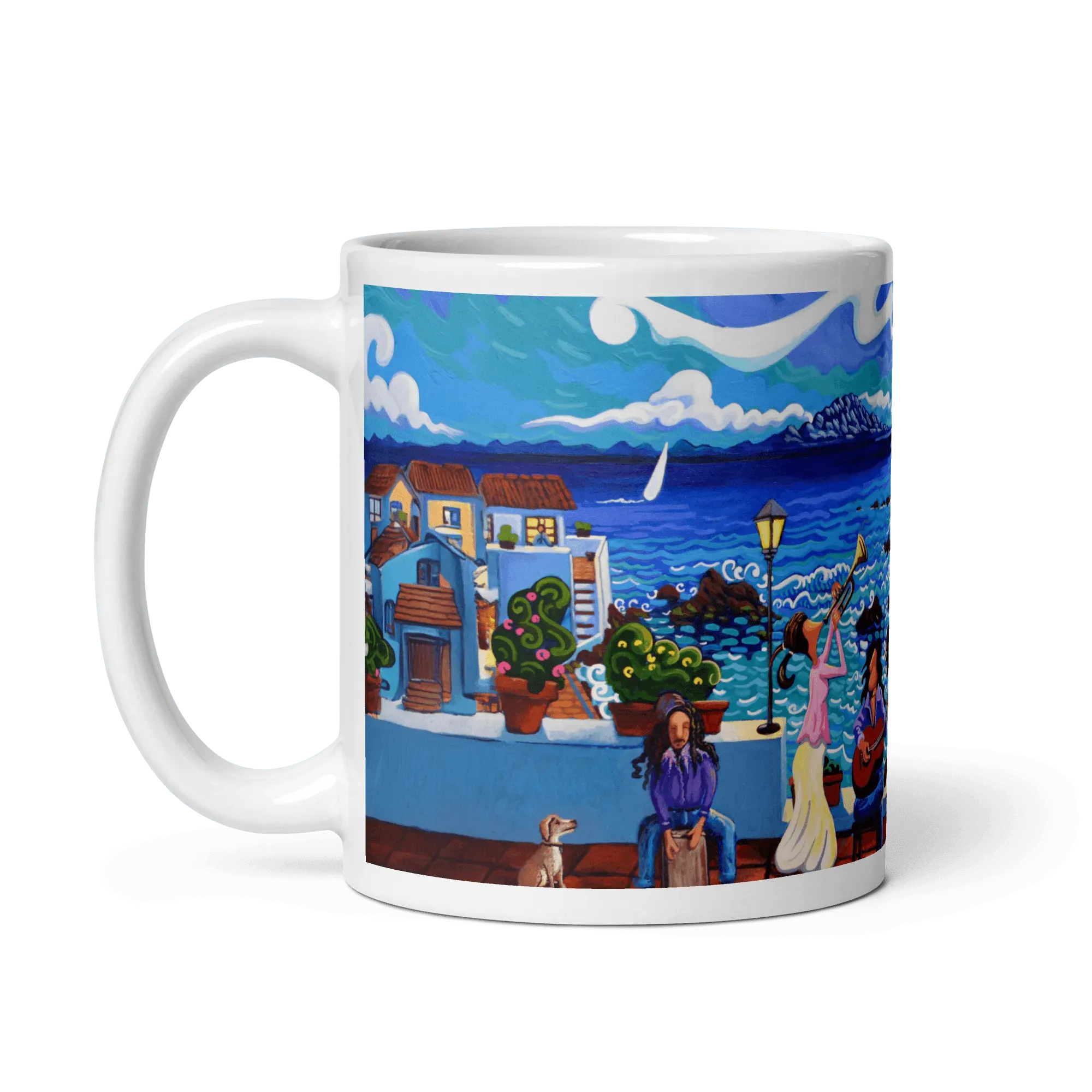 N154 - Mediterranean Serenade - Mug Panorama - Arte Caballero
