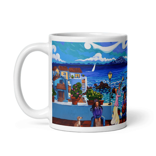 N154 - Mediterranean Serenade - Mug Panorama - Arte Caballero