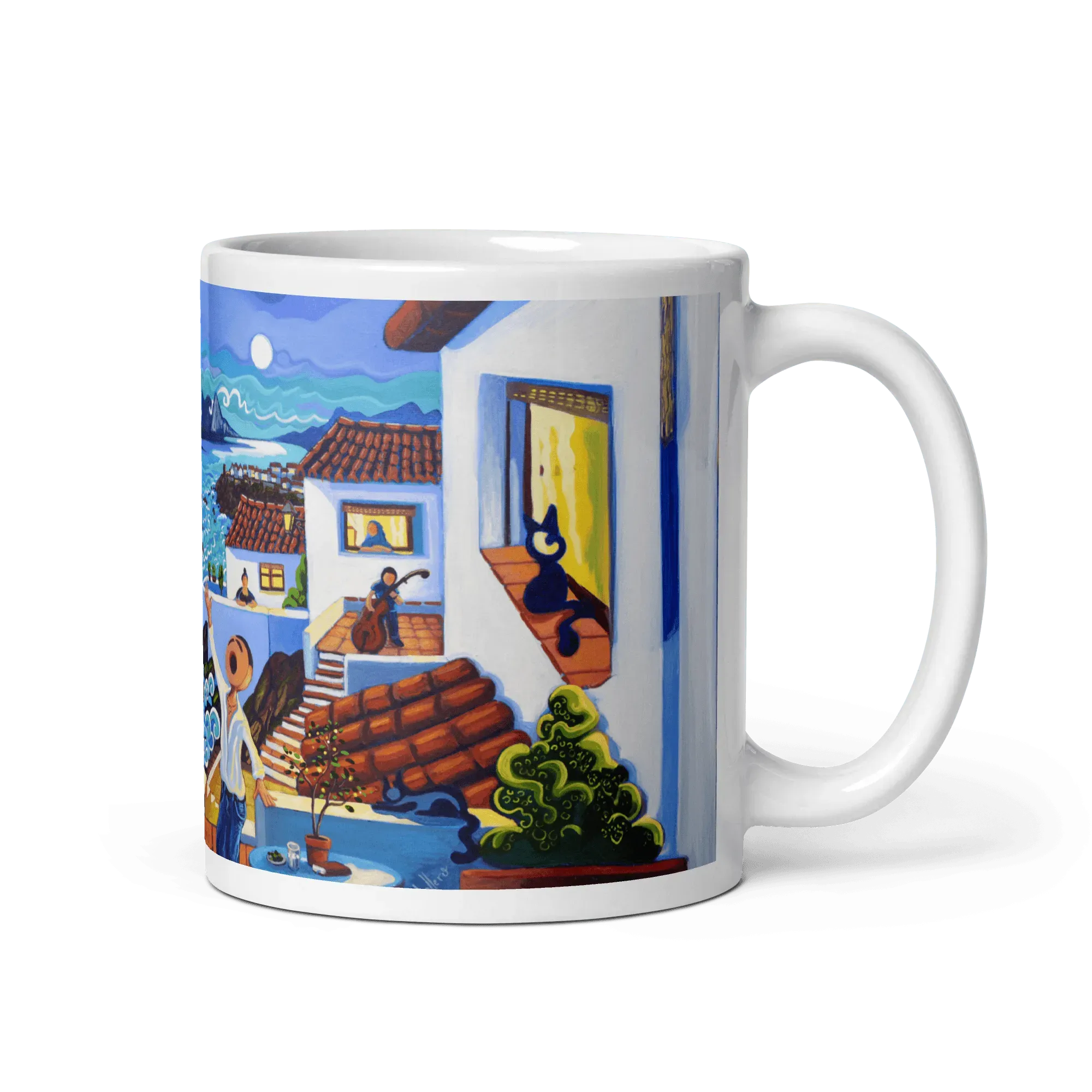 N154 - Mediterranean Serenade - Mug Panorama - Arte Caballero
