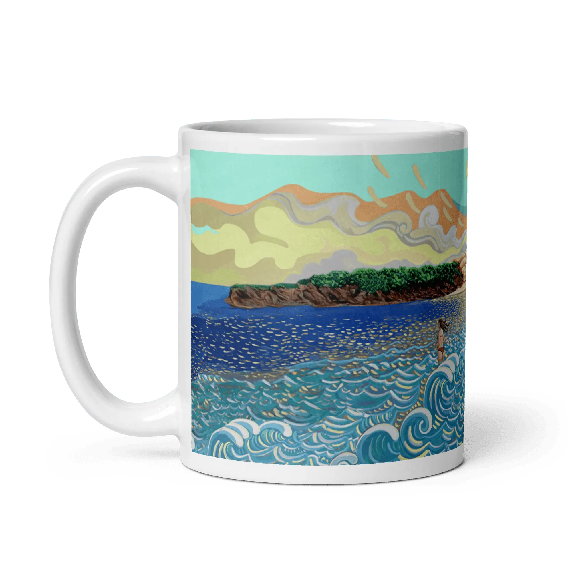 N17 - The cows of Bolonia - Mug Panorama - Arte Caballero