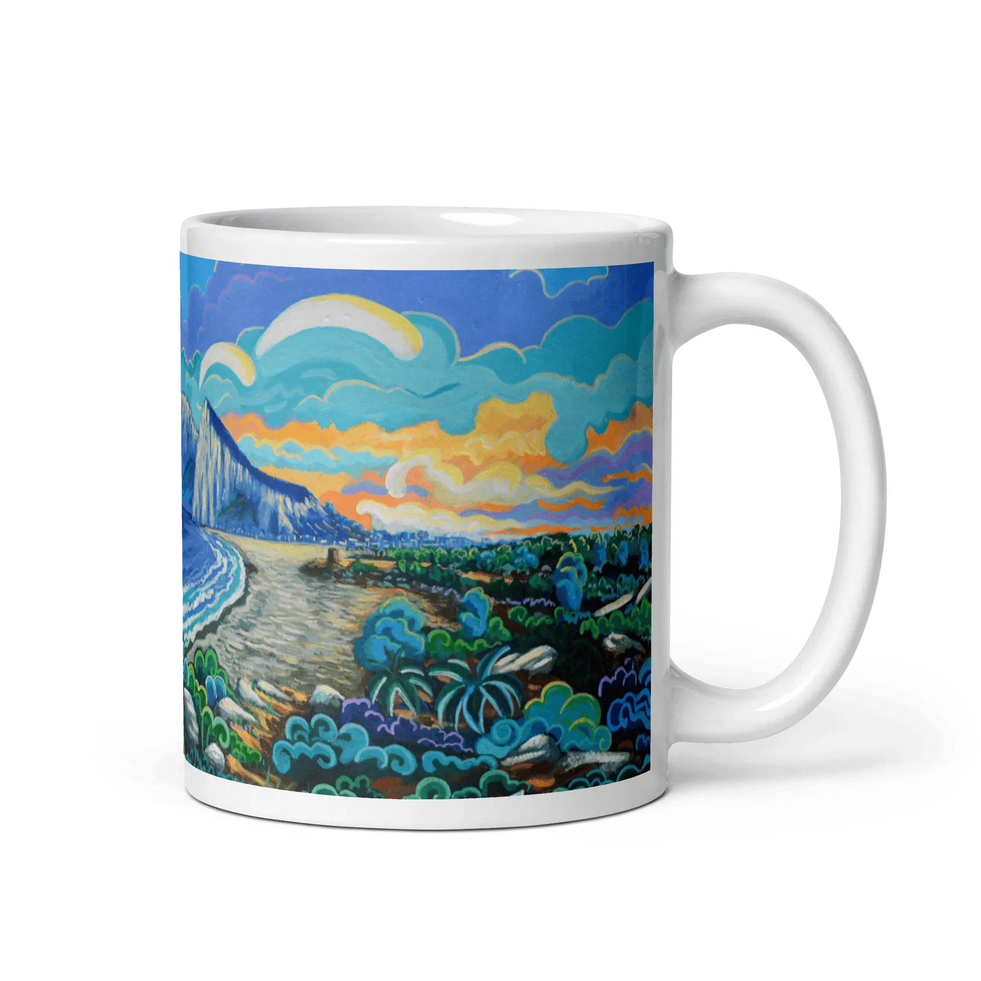 N203 - The path to Alcaidesa - Mug Panorama - Arte Caballero