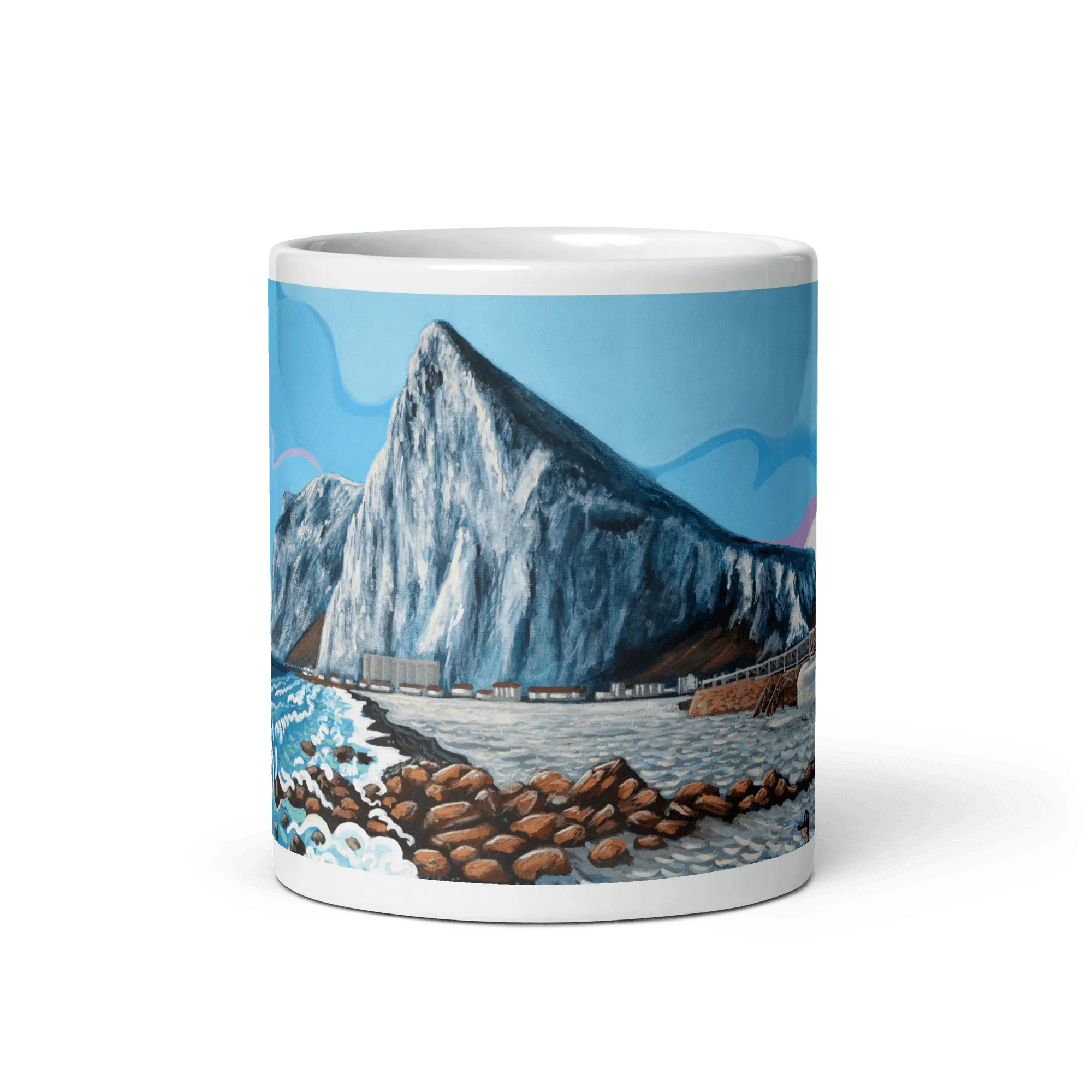N206 - El Sardinero Beach - Mug Panorama - Arte Caballero