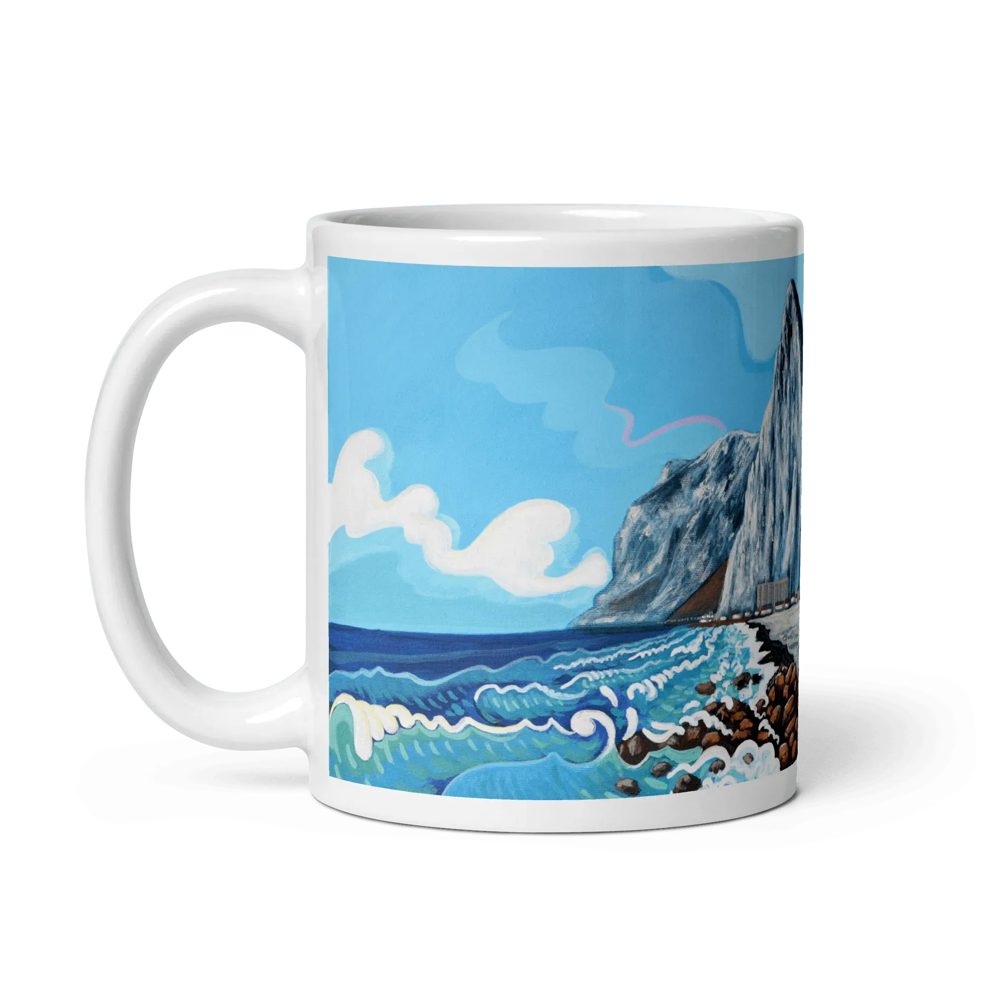 N206 - El Sardinero Beach - Mug Panorama - Arte Caballero