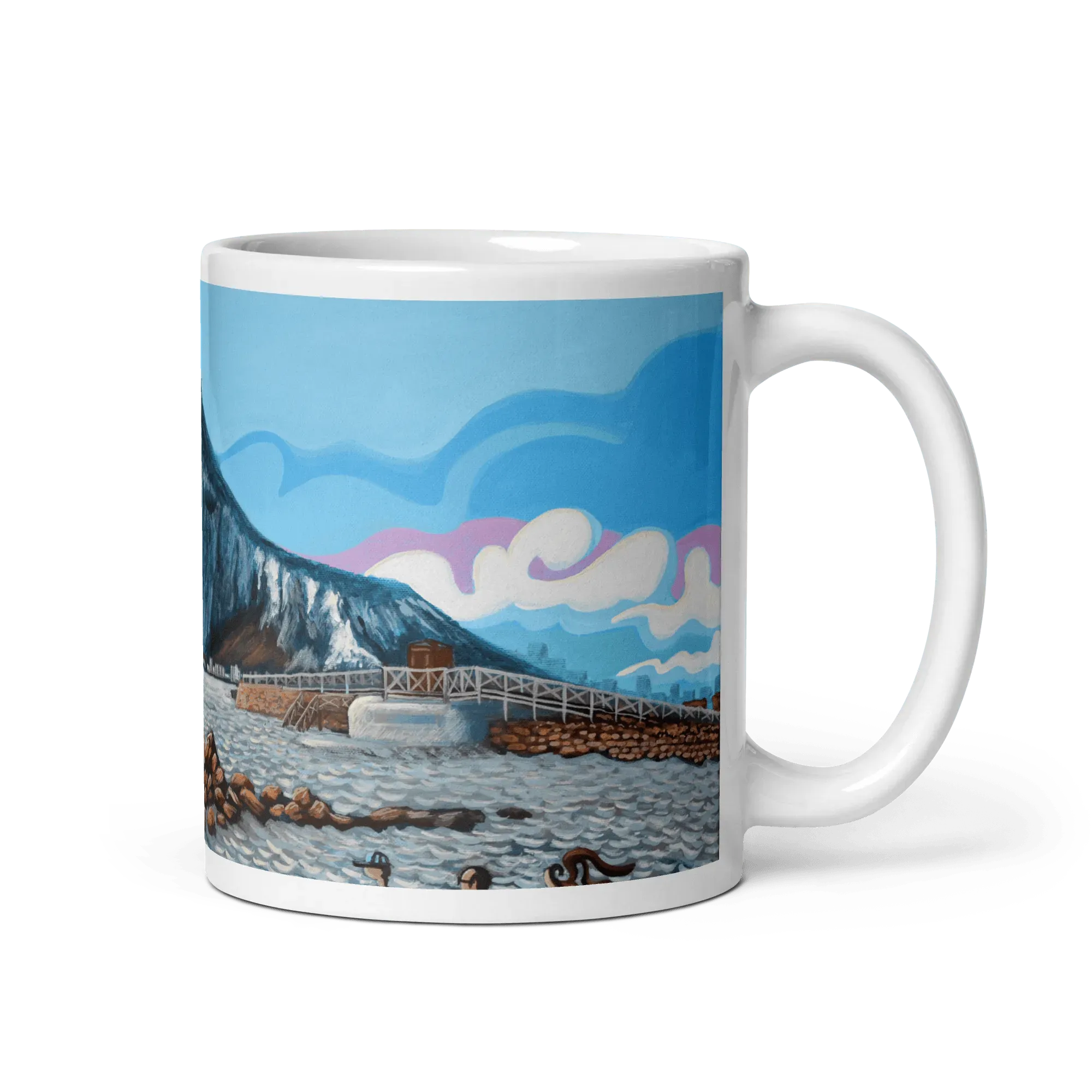 N206 - El Sardinero Beach - Mug Panorama - Arte Caballero