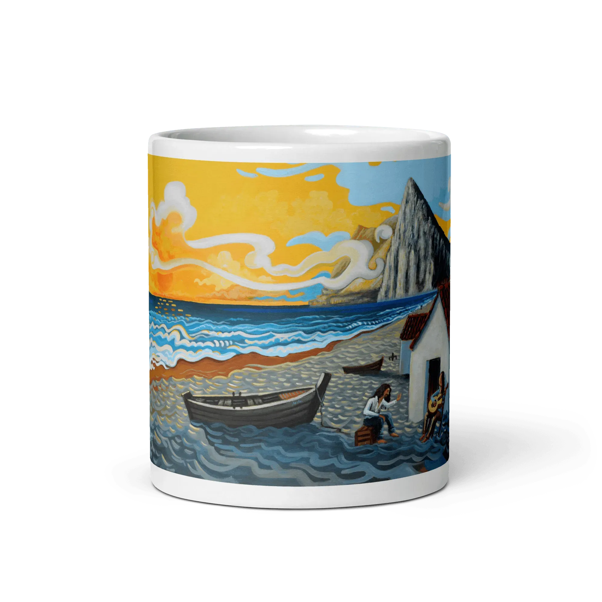 N210 - Como el Agua - Mug Panorama - Arte Caballero