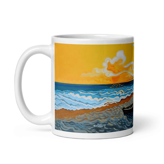 N210 - Como el Agua - Mug Panorama - Arte Caballero