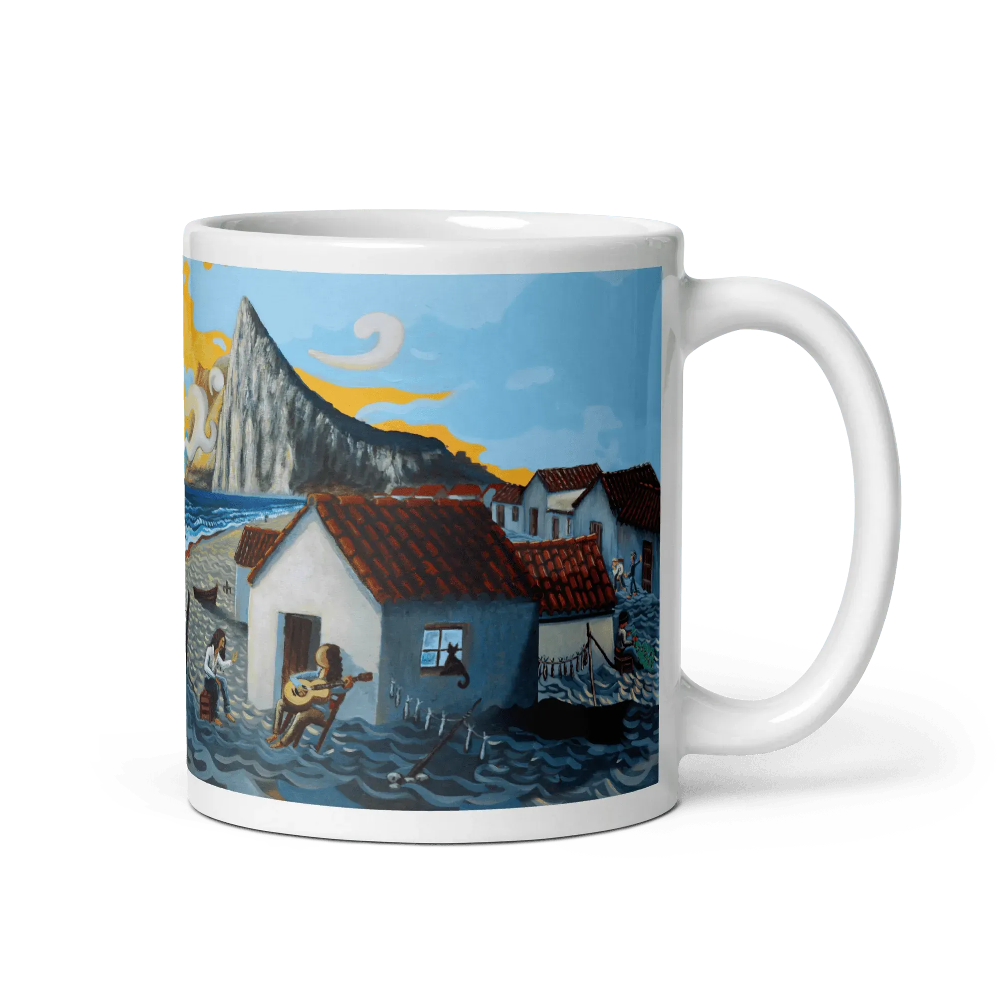 N210 - Como el Agua - Mug Panorama - Arte Caballero
