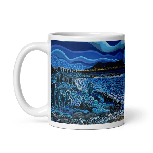 N23 - Lighthouses of the Strait - Mug Panorama - Arte Caballero