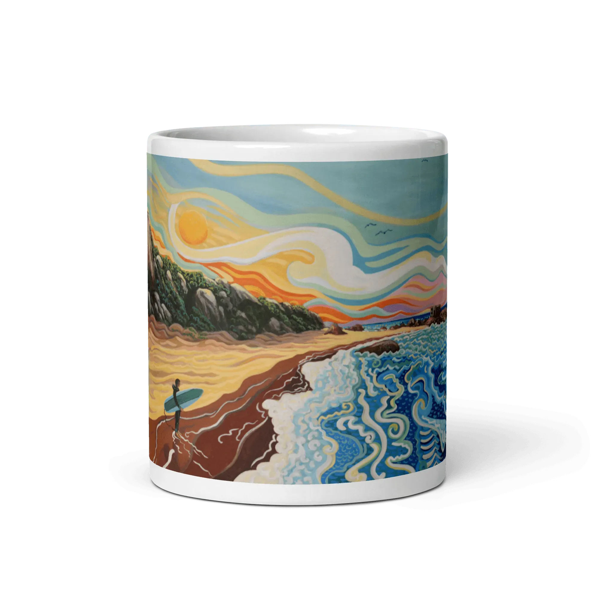 N28 - Atlanterra- Zahara Beach - Mug Panorama - Arte Caballero