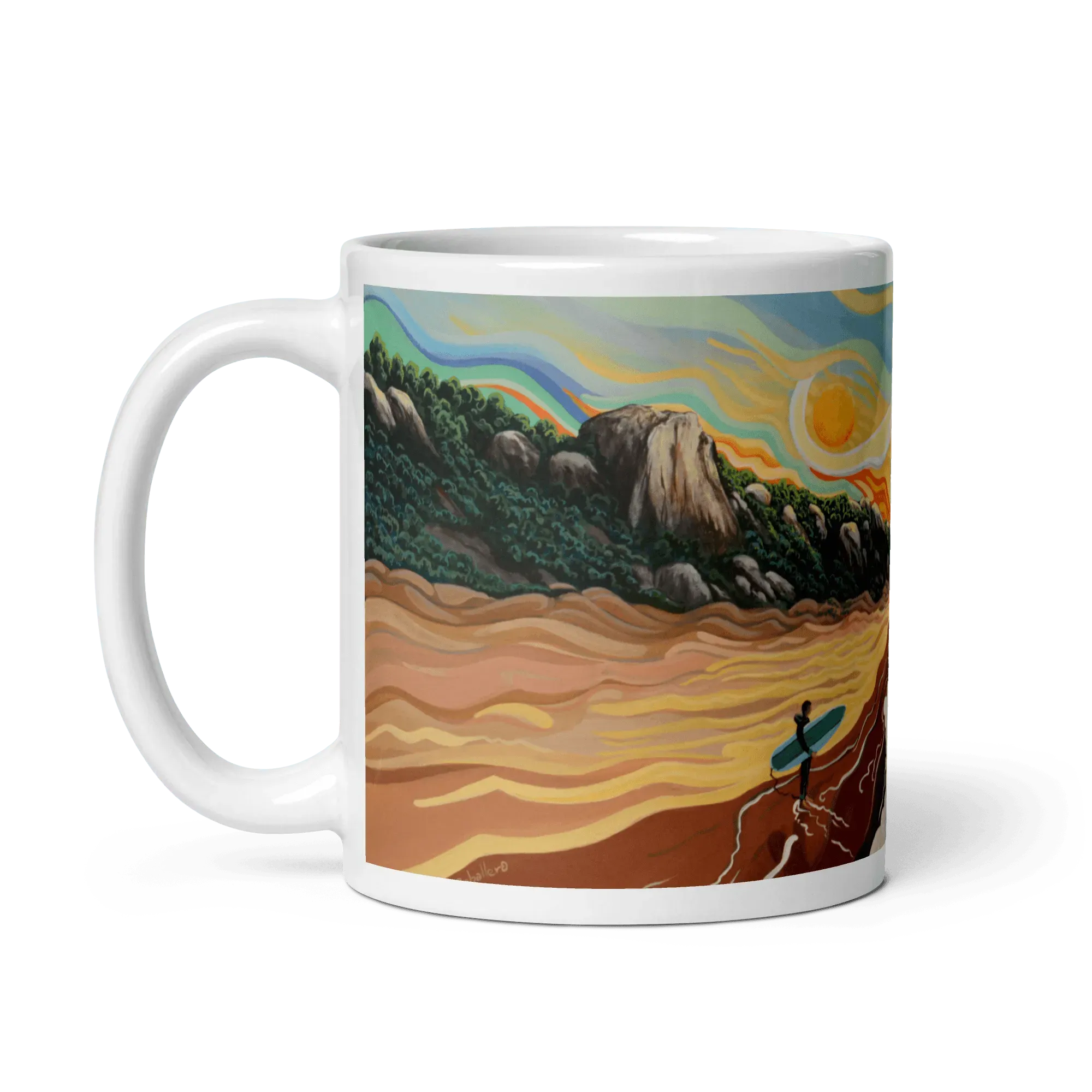 N28 - Atlanterra- Zahara Beach - Mug Panorama - Arte Caballero
