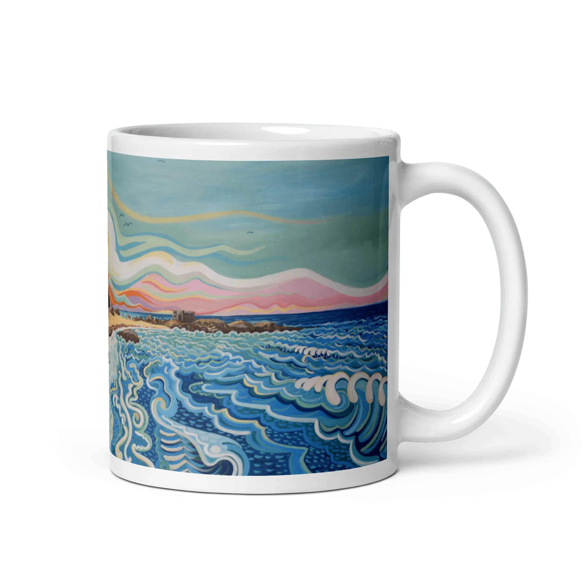 N28 - Atlanterra- Zahara Beach - Mug Panorama - Arte Caballero
