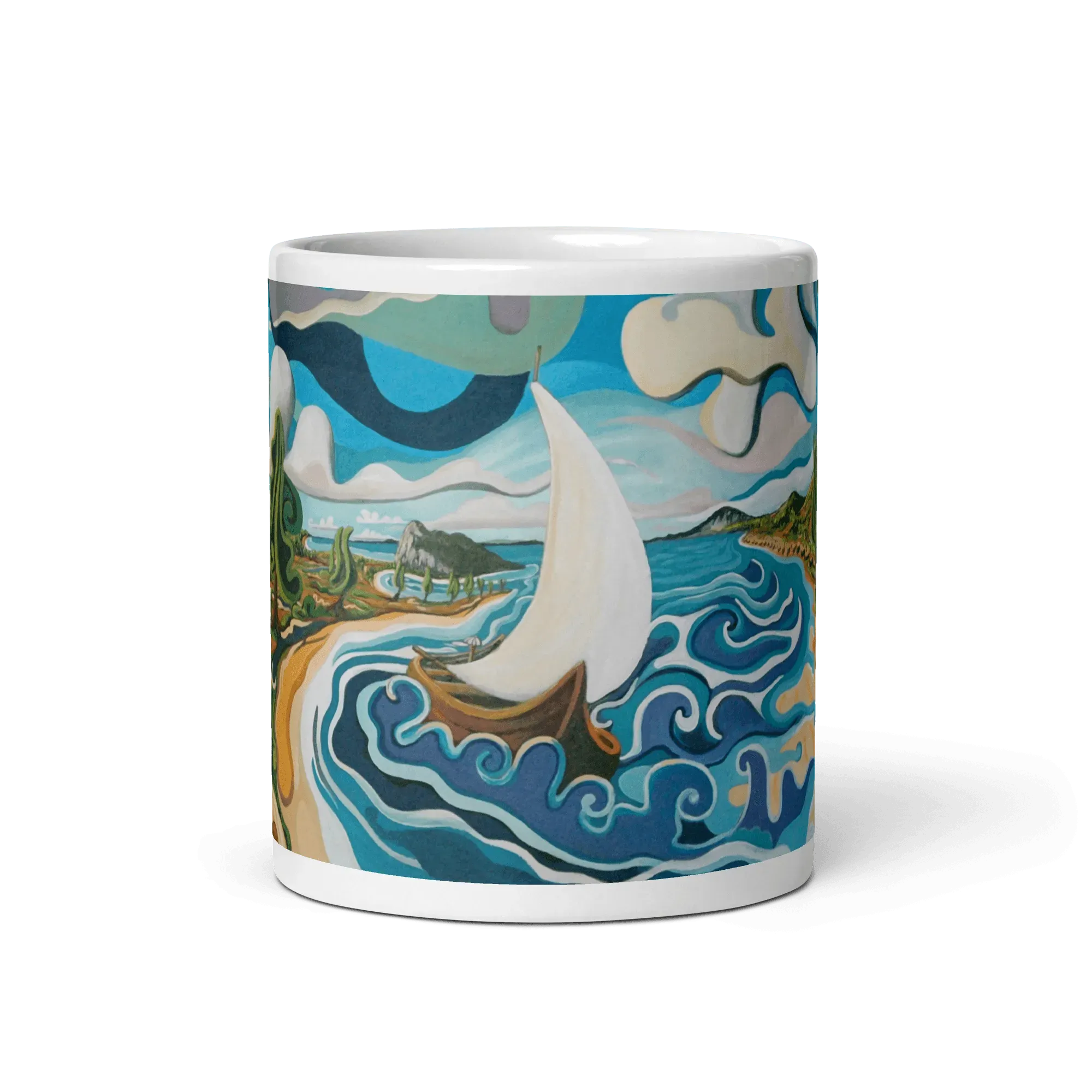 N36 - Strait of Gibraltar - Mug Panorama - Arte Caballero