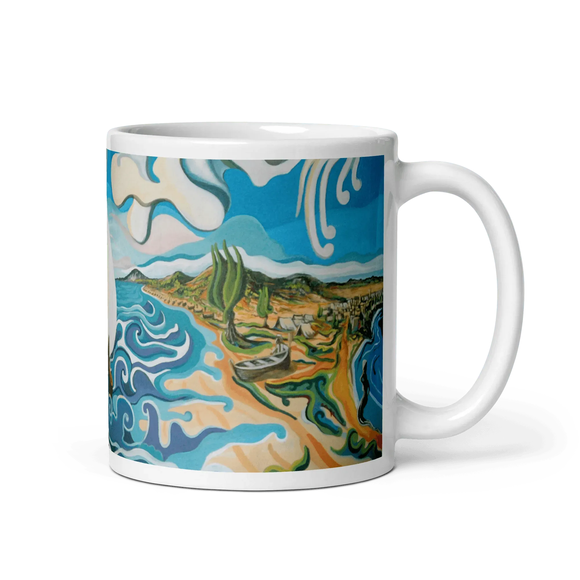 N36 - Strait of Gibraltar - Mug Panorama - Arte Caballero