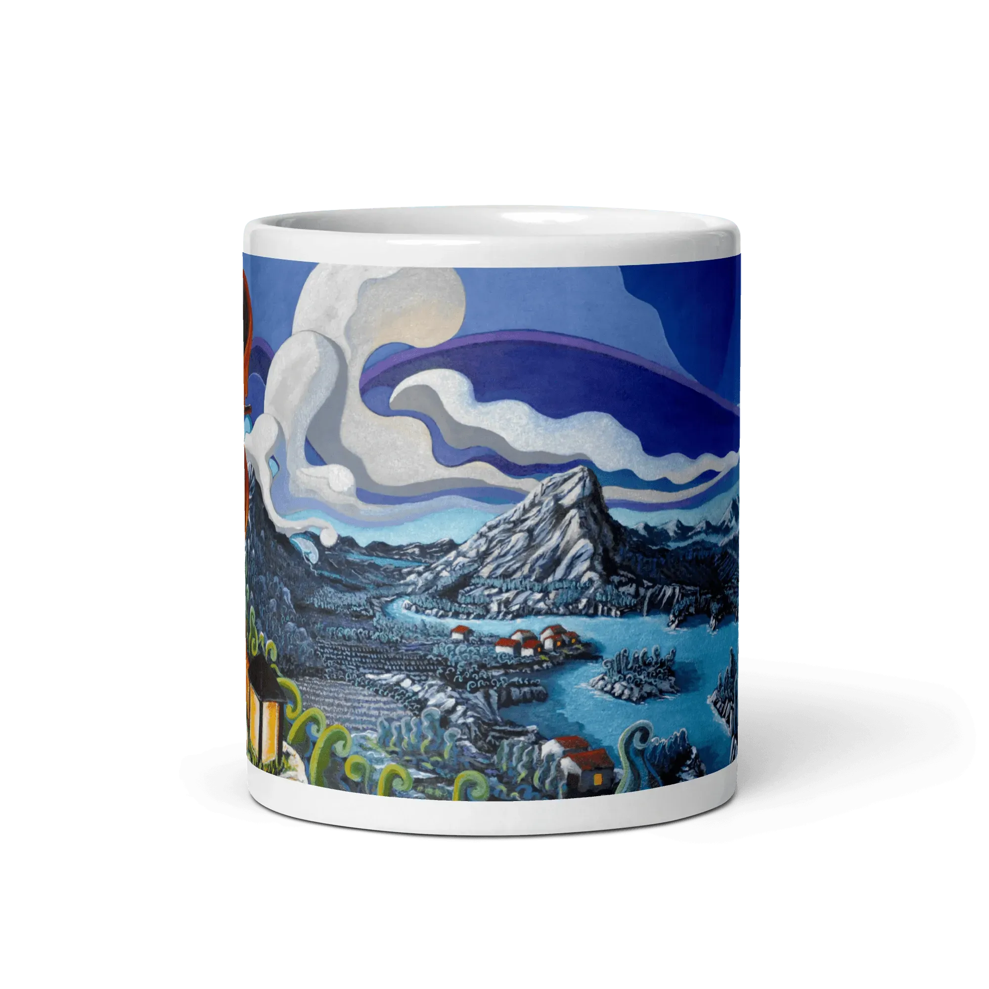 N40 - The flute player - Mug Panorama - Arte Caballero