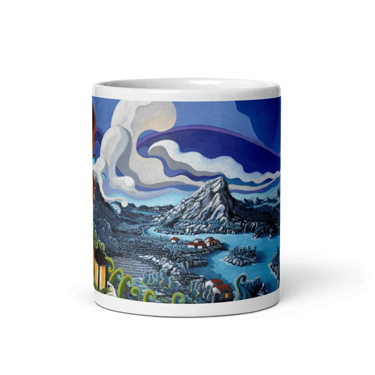 N40 - The flute player - Mug Panorama - Arte Caballero