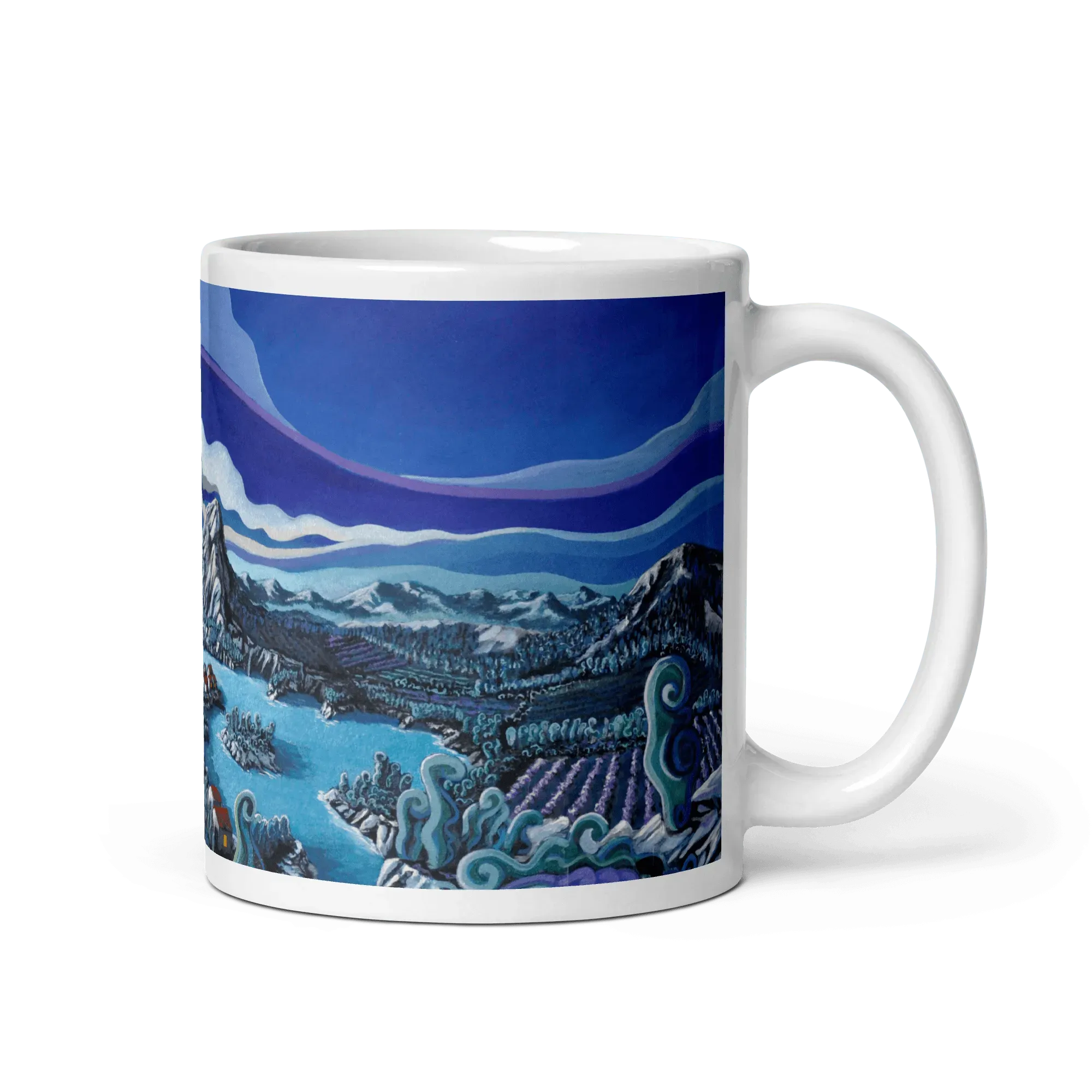 N40 - The flute player - Mug Panorama - Arte Caballero