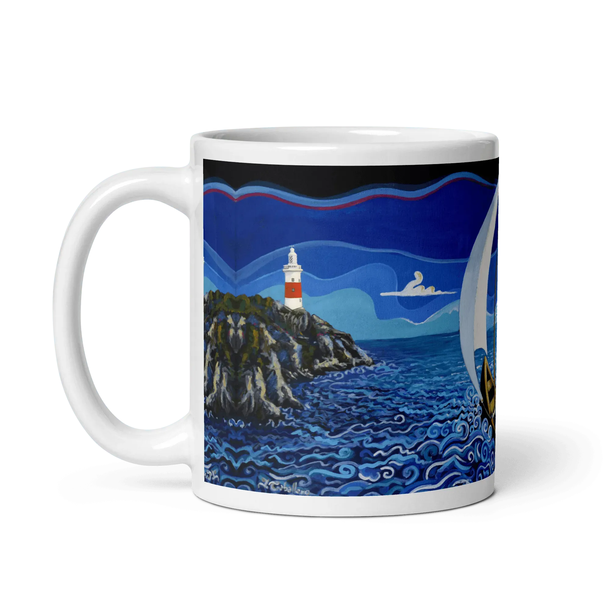 N41 - The strait - Mug Panorama - Arte Caballero