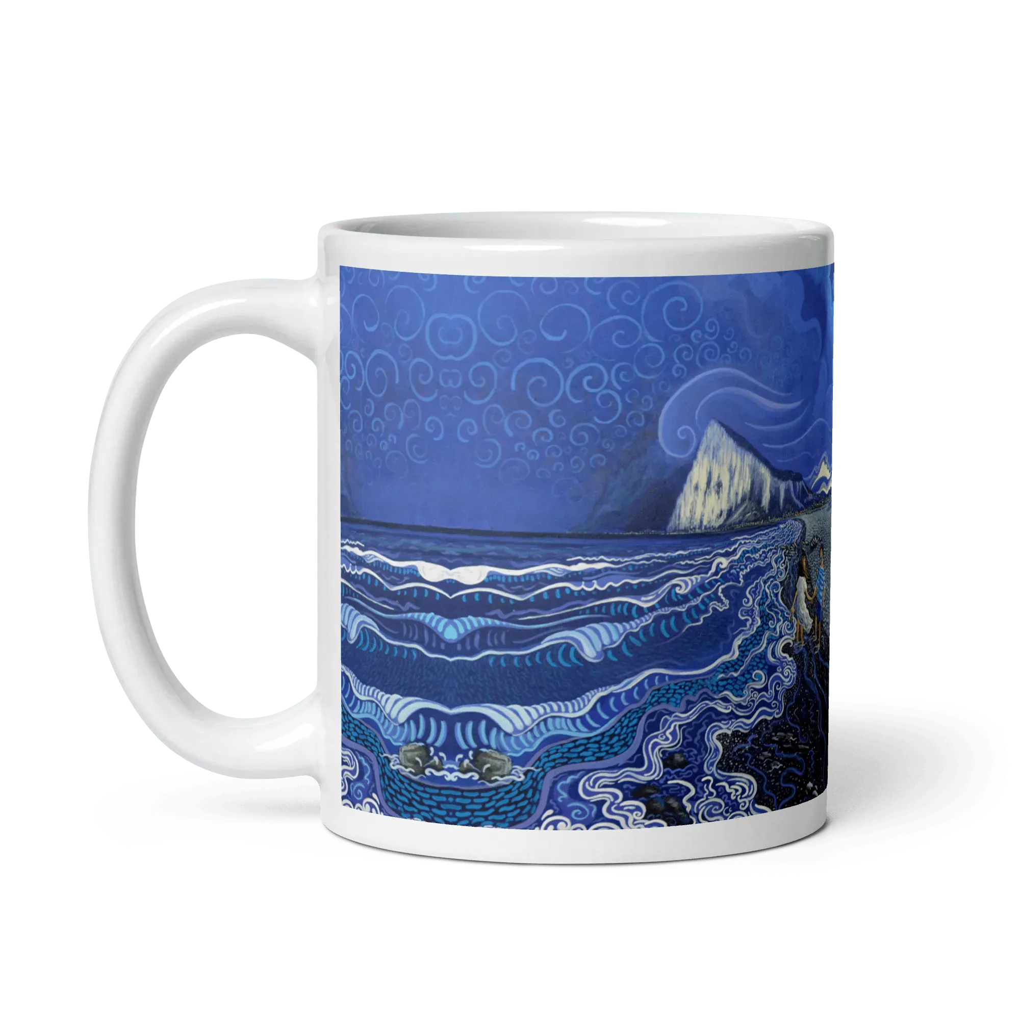 N47 - Under the full moon - Mug Panorama - Arte Caballero