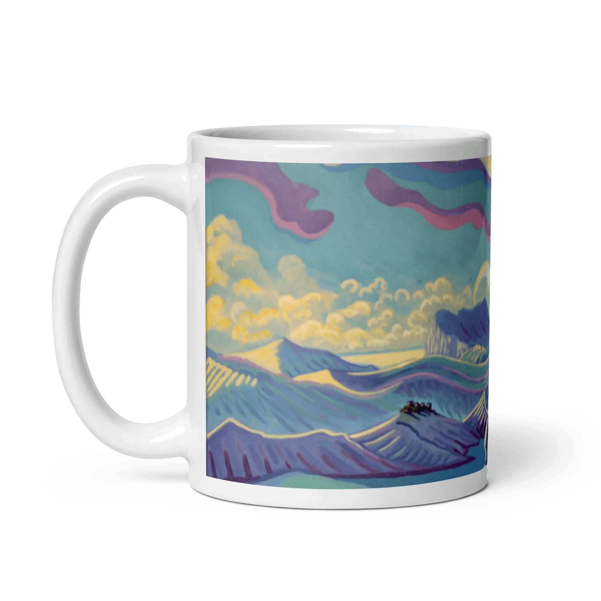 N61 - Trails of the strait - Mug Panorama - Arte Caballero