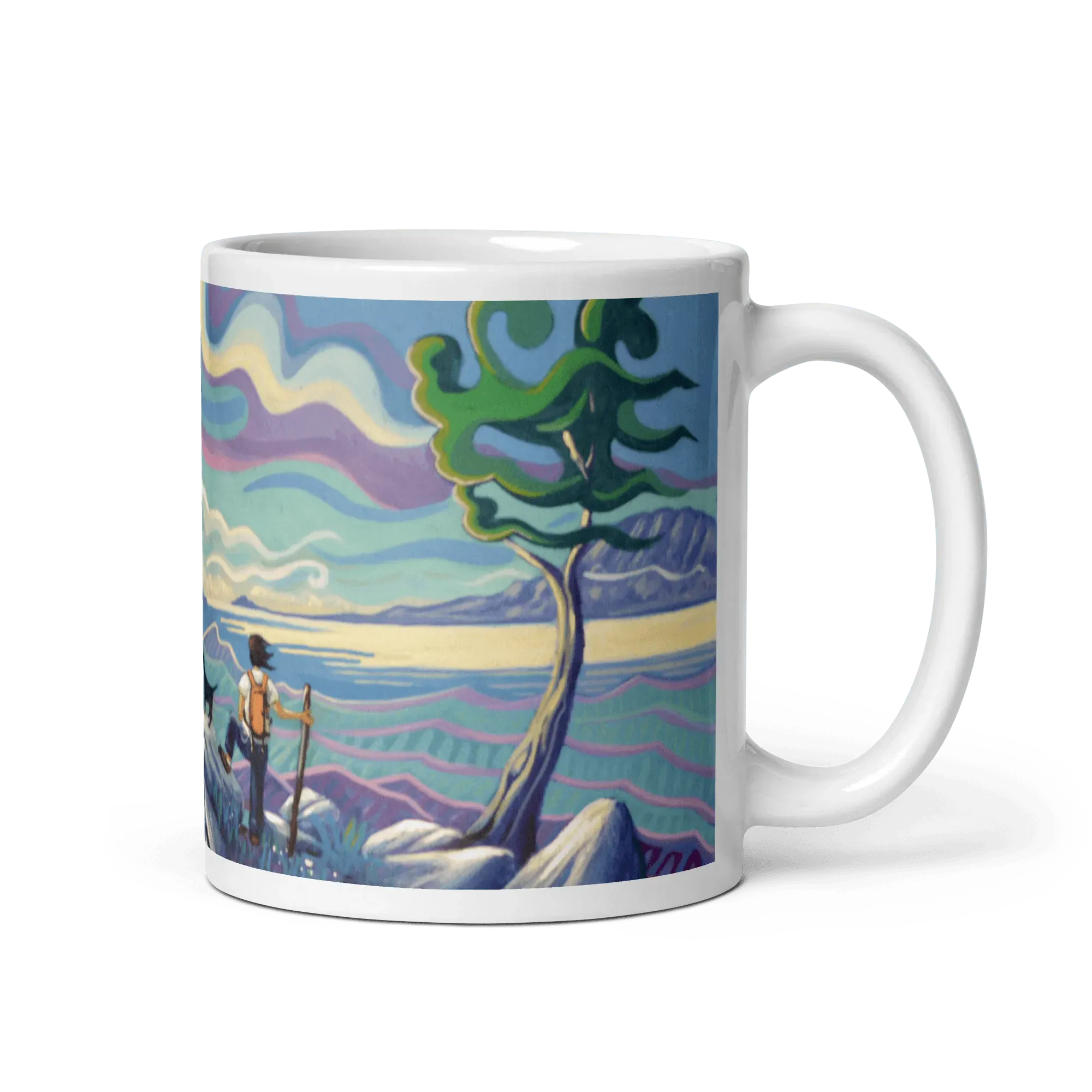 N61 - Trails of the strait - Mug Panorama - Arte Caballero