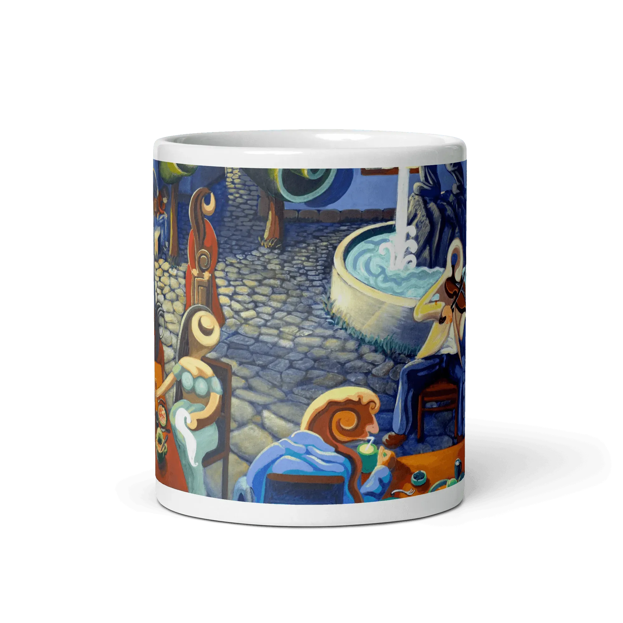 N69 - Night Melody - Mug Panorama - Arte Caballero