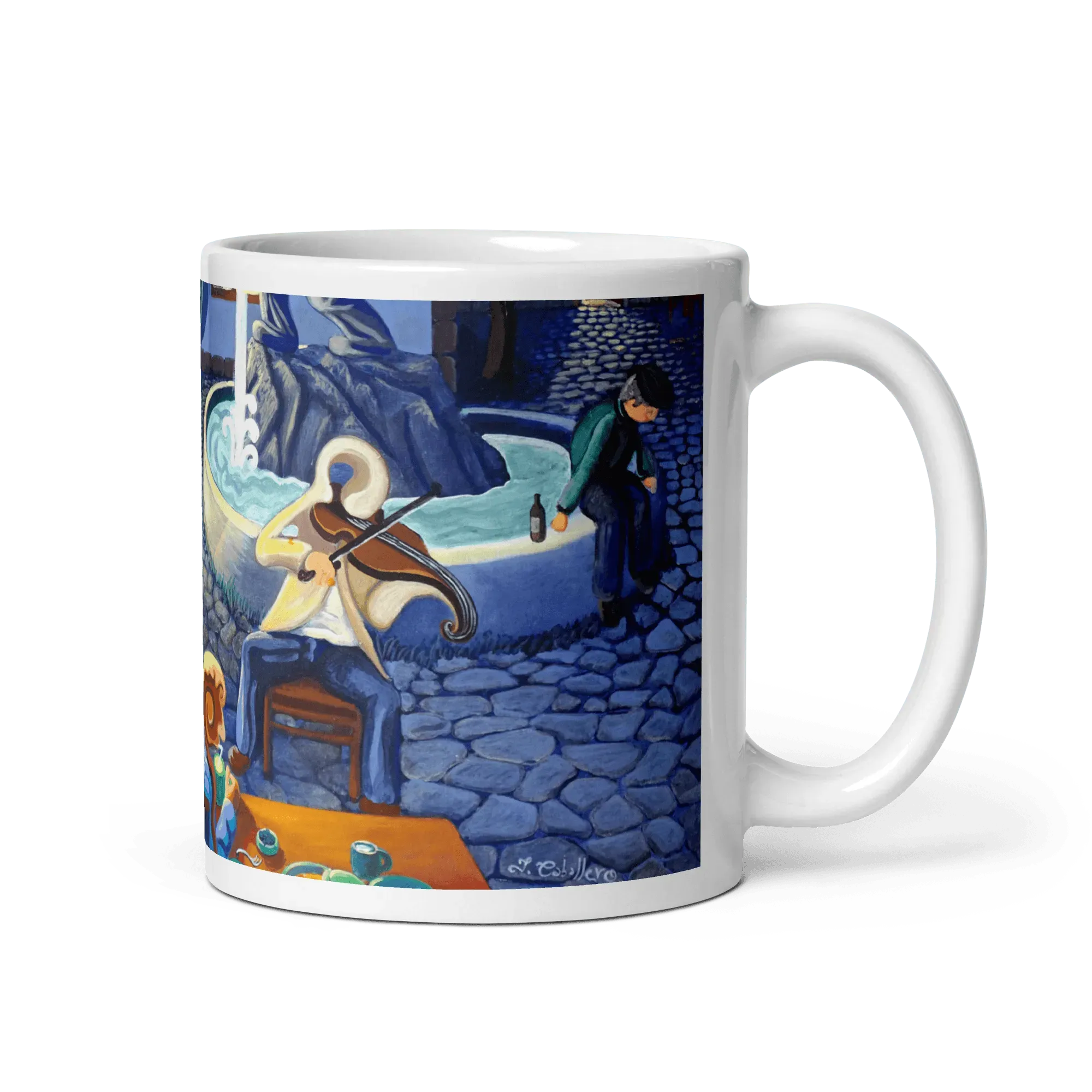 N69 - Night Melody - Mug Panorama - Arte Caballero