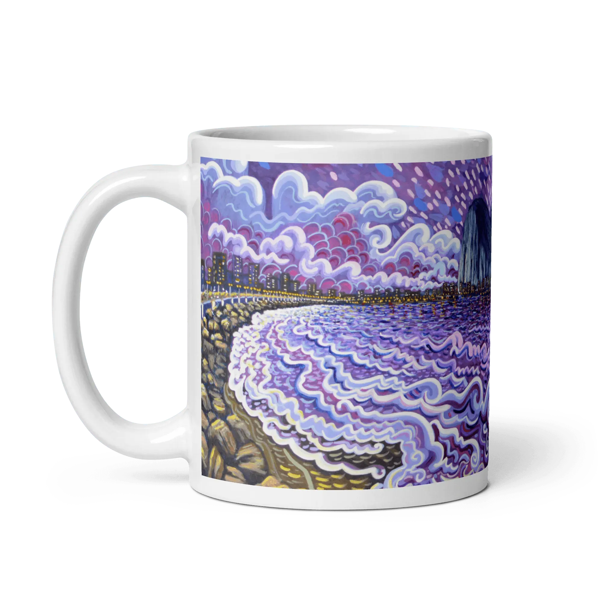 N7 - Purple night - Mug Panorama - Arte Caballero