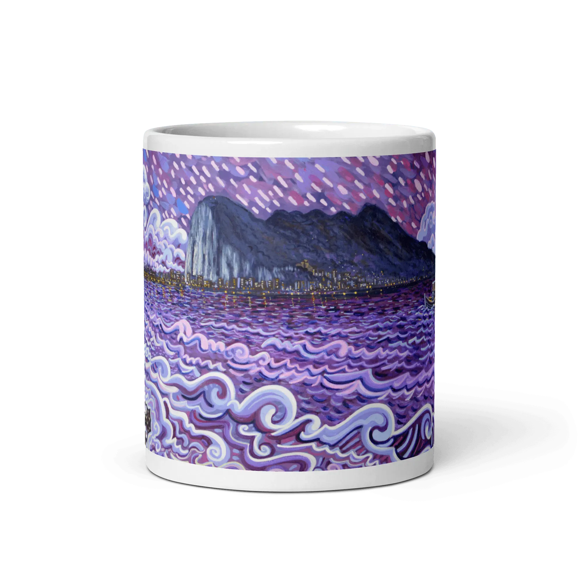 N7 - Purple night - Mug Panorama - Arte Caballero