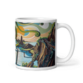 Charger l'image dans la visionneuse de la galerie, N82 - The Bonsai & The Sea of Fishtanks- Mug Panorama - Arte Caballero