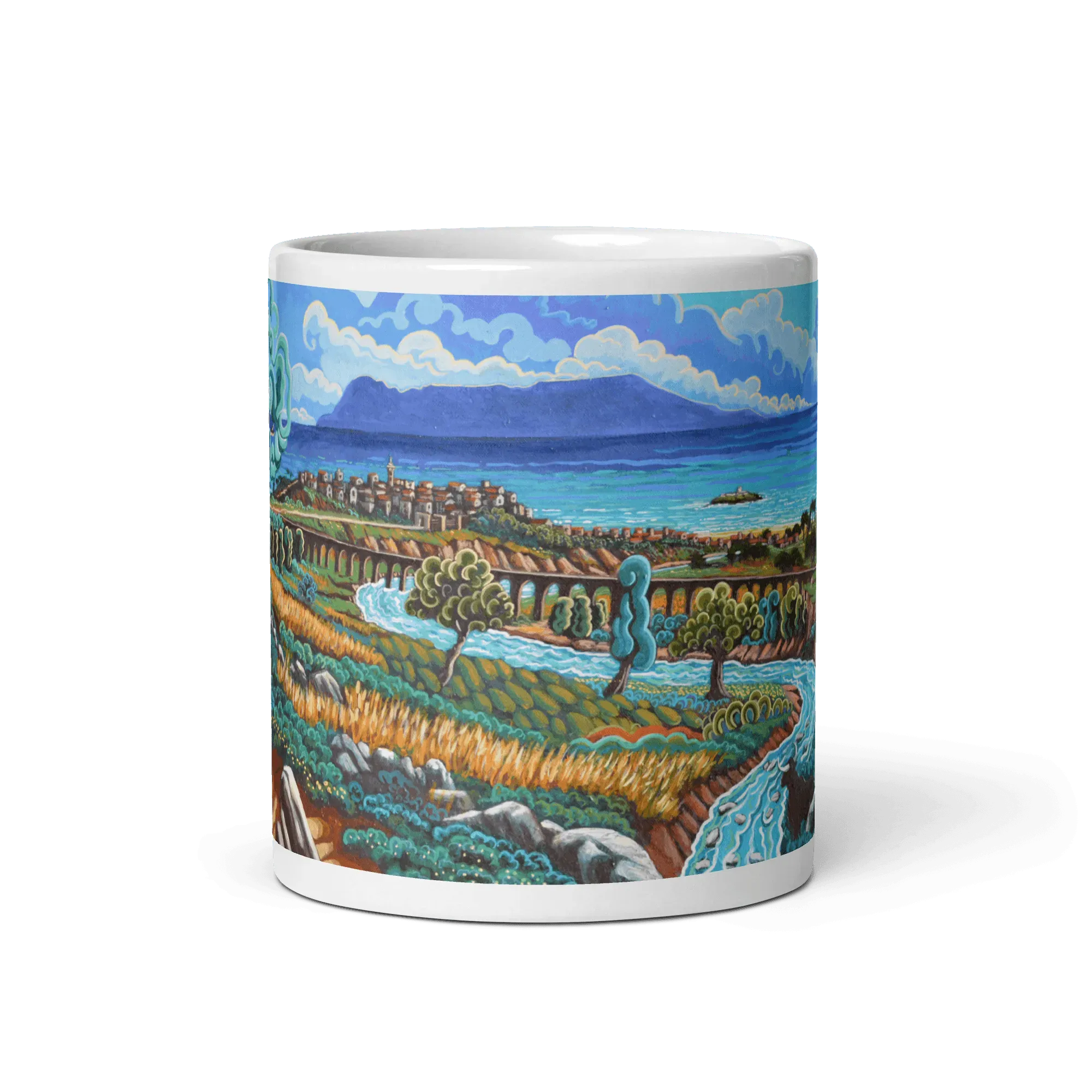 N9 - Rio de la Miel - Algeciras - Mug Panorama - Arte Caballero