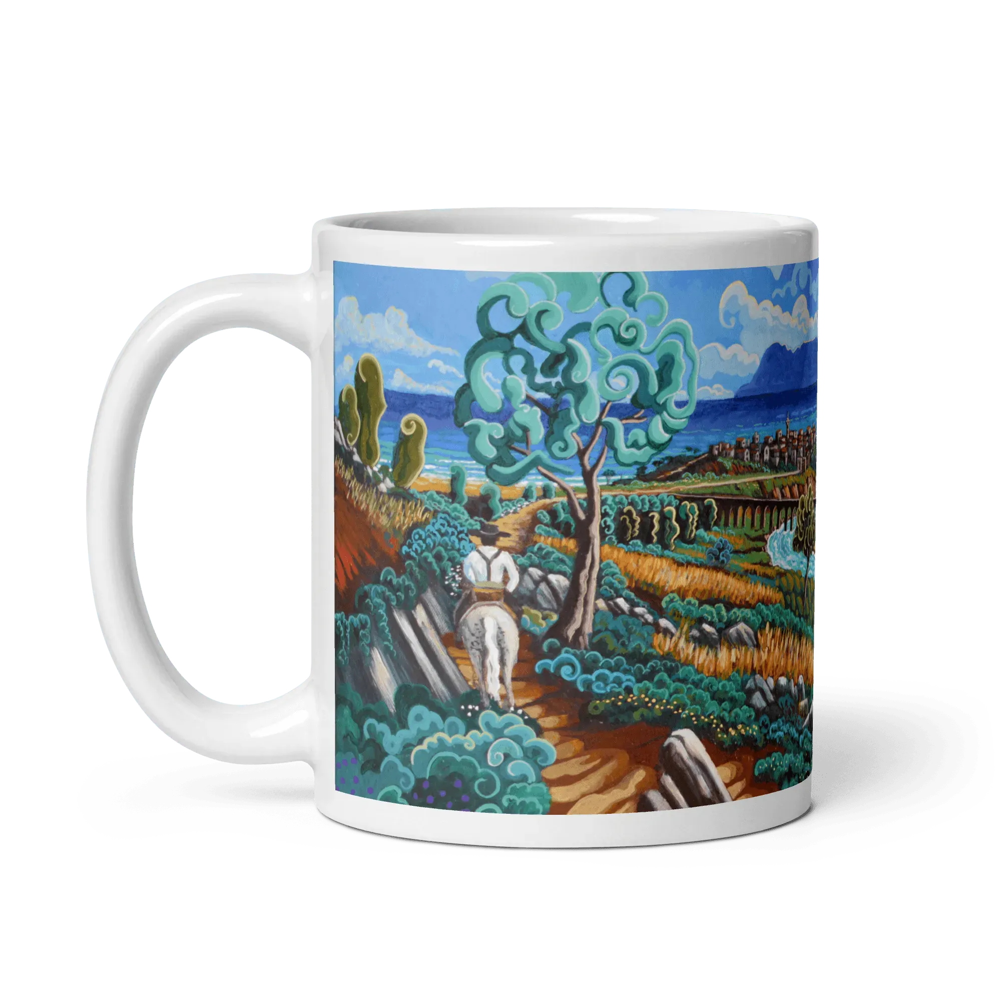 N9 - Rio de la Miel - Algeciras - Mug Panorama - Arte Caballero