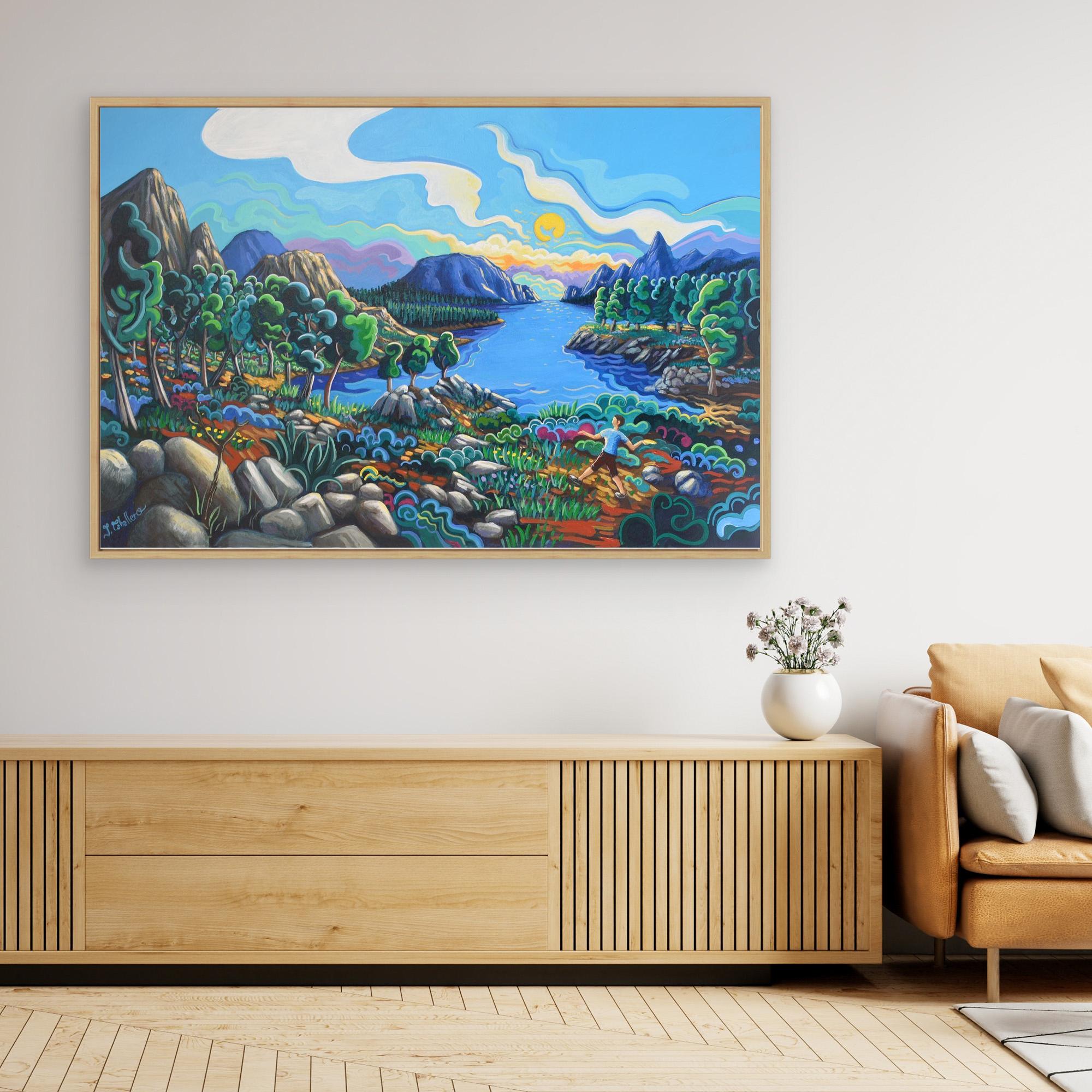N202 - Noregian Dreamscape - Framed Canvas Art Print
