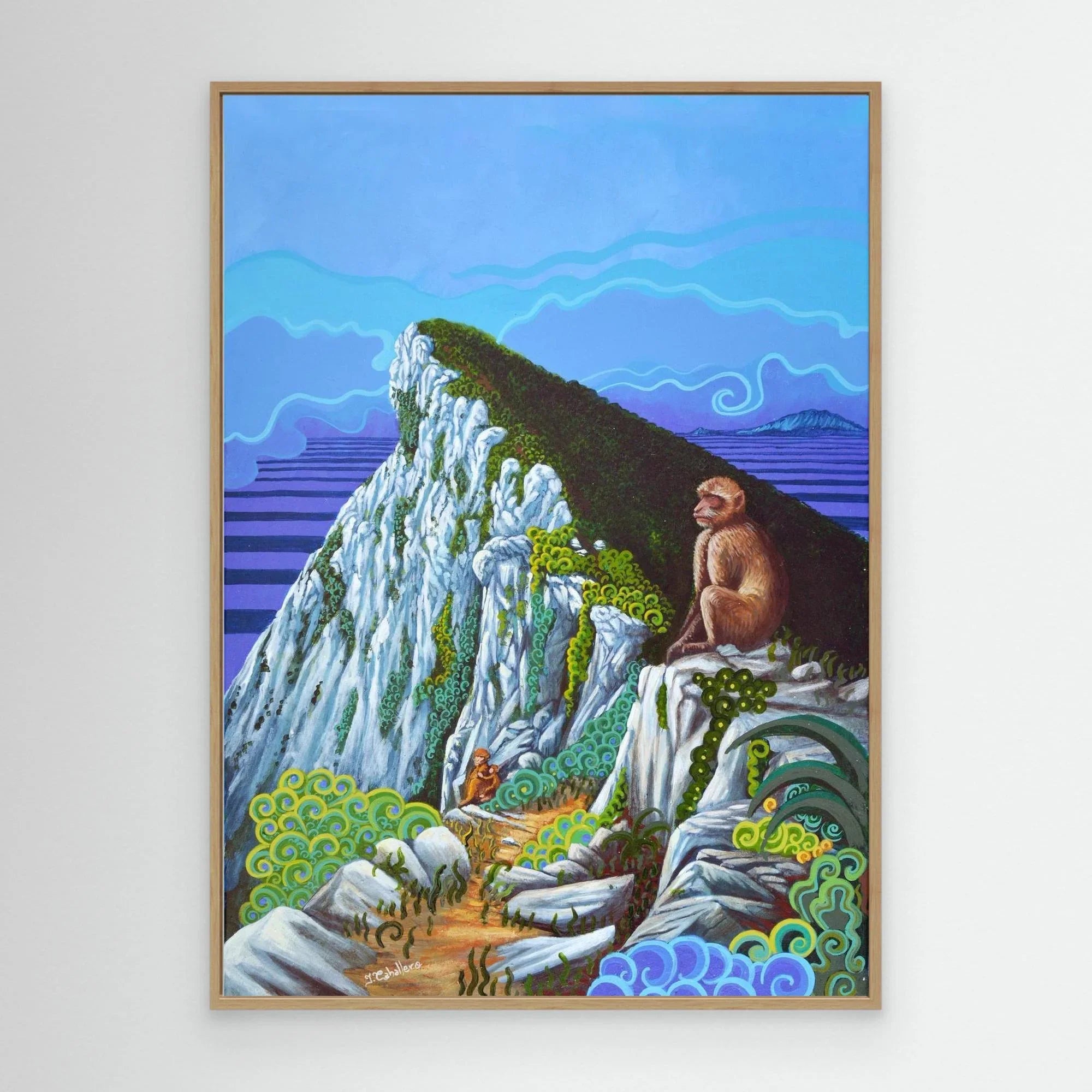 N19 - Top of the Rock - Framed Canvas Art Print