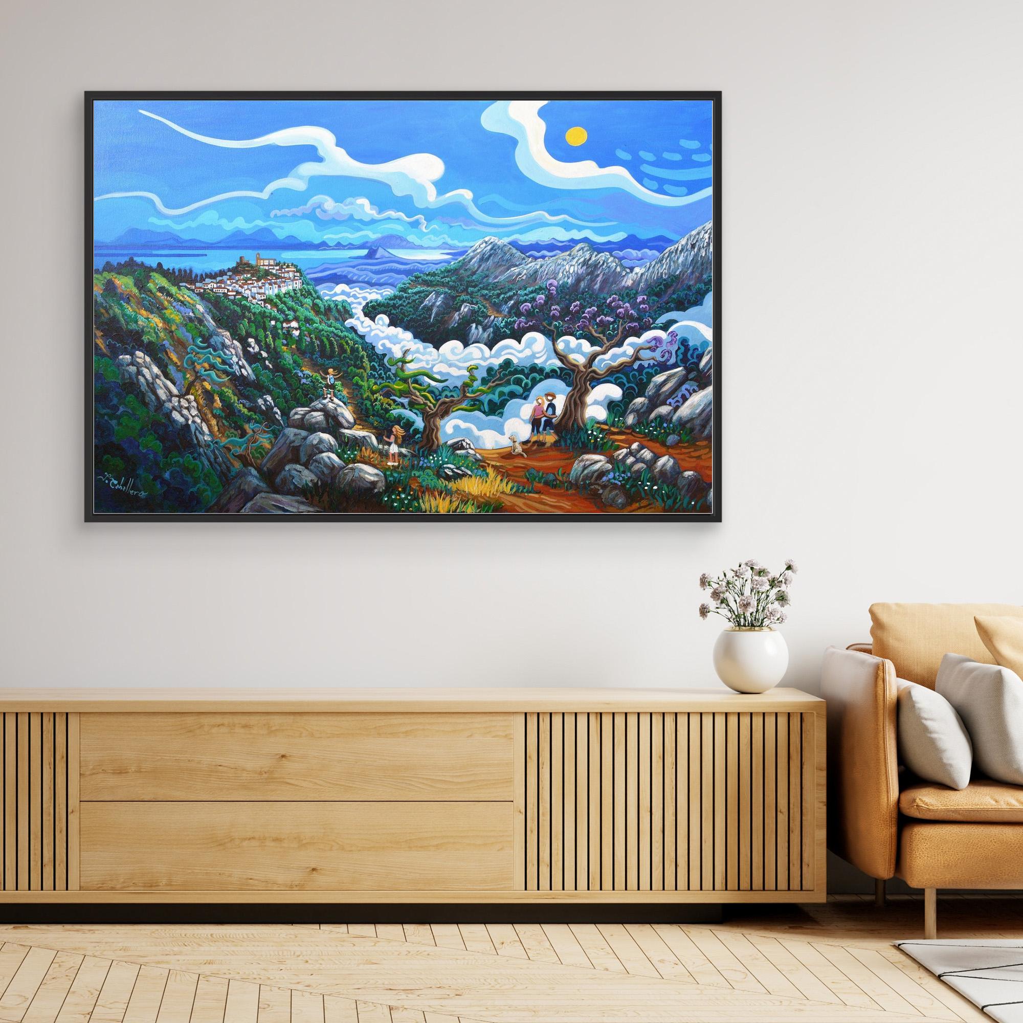 N201 - Sierra Crestelina - Framed Canvas Art Print