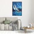 Load image into Gallery viewer, N12- Saling with the storm - Framed Canvas Art Print