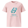 Загрузить изображение в просмотрщик галереи, LoP 4 - Symbol Large - Tarifa & LoP text front - Unisex organic cotton t-shirt