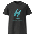 Загрузить изображение в просмотрщик галереи, LoP 4 - Symbol Large - Tarifa & LoP text front - Unisex organic cotton t-shirt