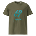 Загрузить изображение в просмотрщик галереи, LoP 4 - Symbol Large - Tarifa & LoP text front - Unisex organic cotton t-shirt